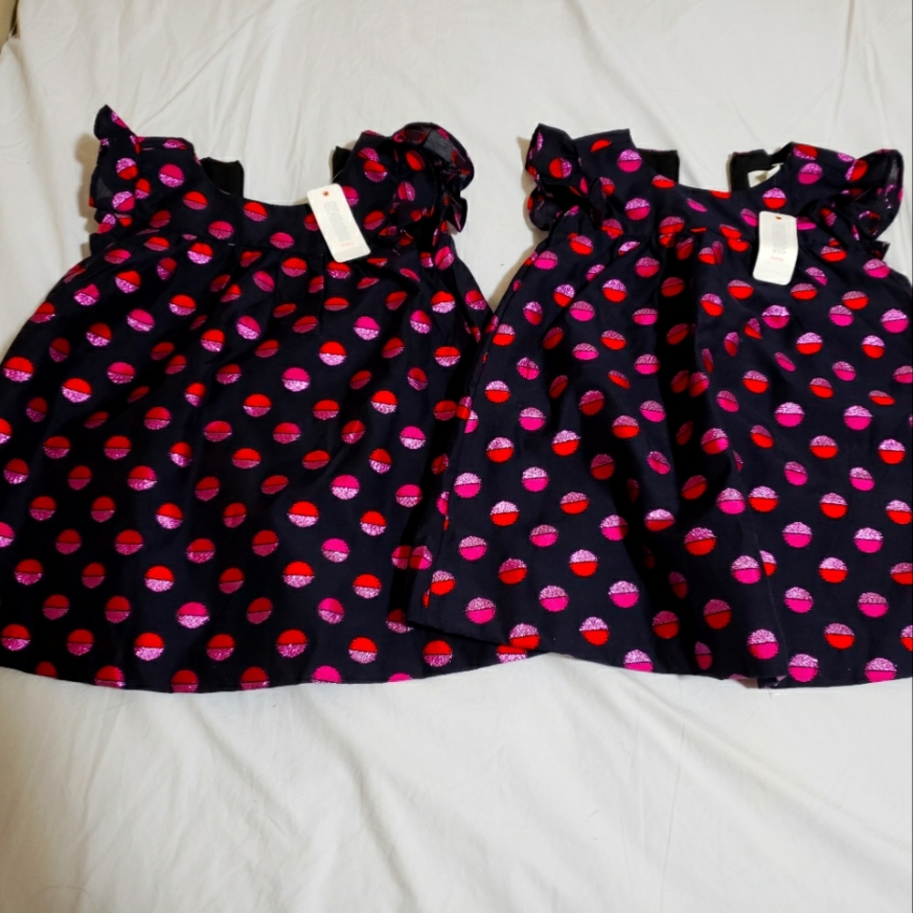NWT twin infant/toddler girls Gymboree black dress 12-18 months